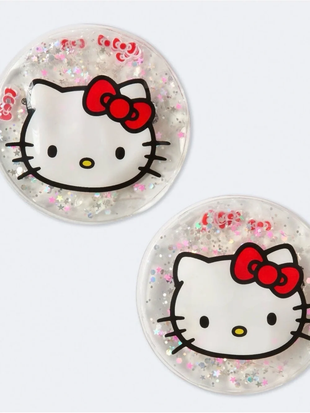 The Crème Shop x Hello Kitty depuffing and comforting gel eye masks.